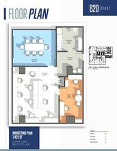 820 1st St NE, Washington, DC à louer Plan d’étage– Image 1 sur 1