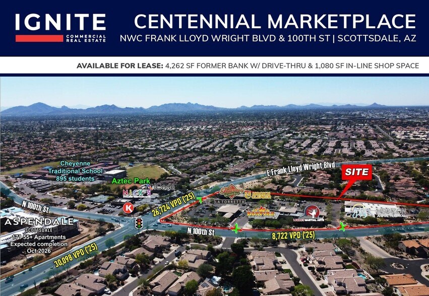 14144 N 100th St, Scottsdale, AZ à louer - Aérien – Image 1 sur 8