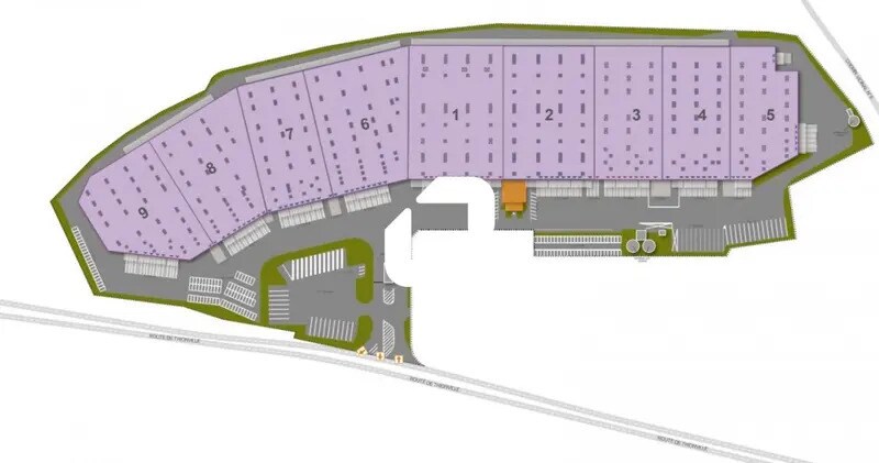 Industriel/Logistique dans Woippy à louer - Plan de site – Image 2 sur 2