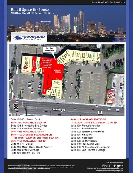 2200 Boca Chica Blvd, Brownsville, TX à louer - Plan de site – Image 2 sur 2