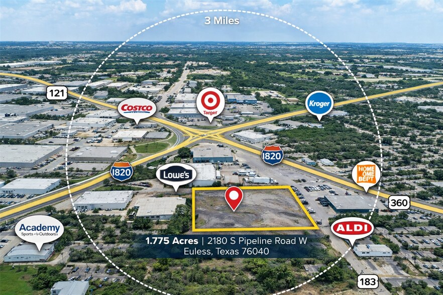 2172 Pipeline W rd, Euless, TX à vendre - Photo principale – Image 1 sur 4