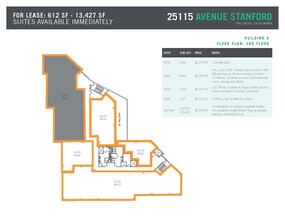 25115 Avenue Stanford, Valencia, CA à louer Plan d’étage– Image 1 sur 2