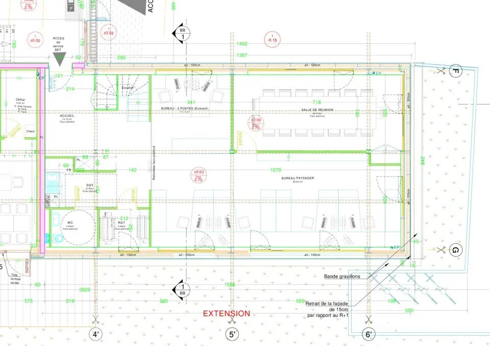 Bureau dans Nogent-le-Phaye à vendre Plan d’étage– Image 1 sur 2