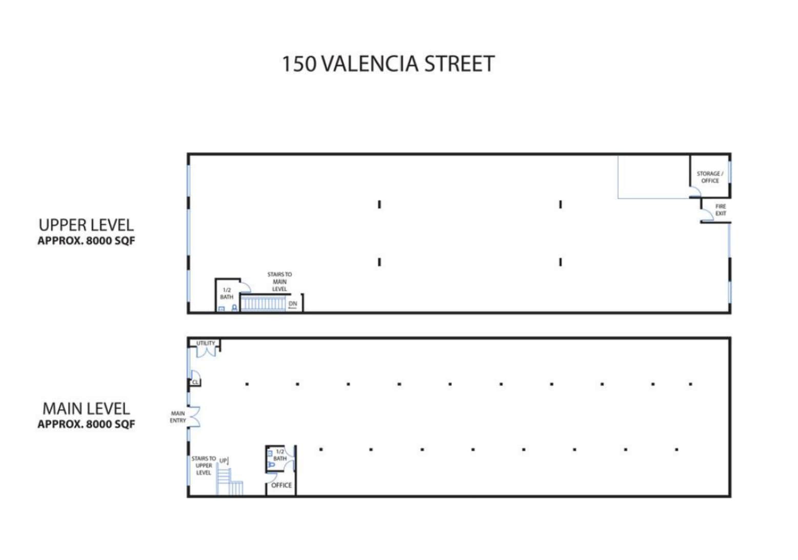 150 Valencia St, San Francisco, CA à louer Plan d’étage– Image 1 sur 1