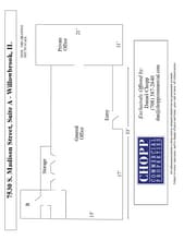 7530 S Madison St, Willowbrook, IL à louer Plan d’étage– Image 1 sur 5