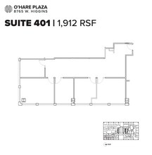 8765 W Higgins Rd, Chicago, IL à louer Plan d’étage– Image 1 sur 1