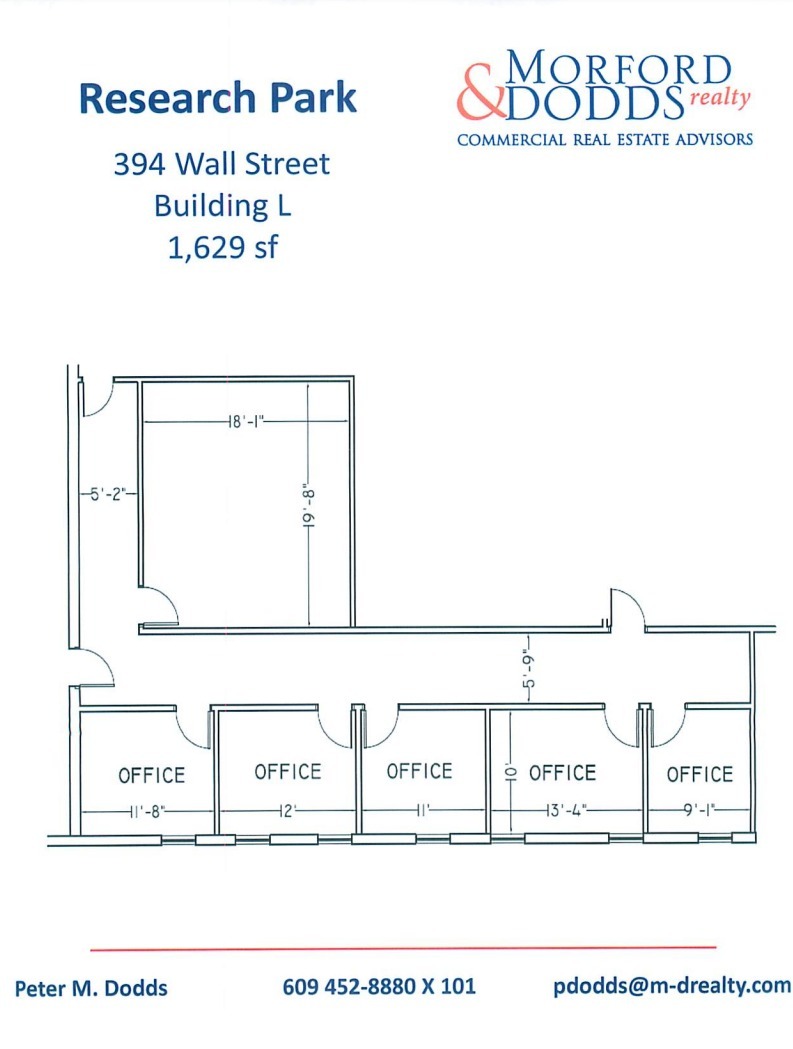 376-400 Wall St, Princeton, NJ à louer Plan d’étage– Image 1 sur 1