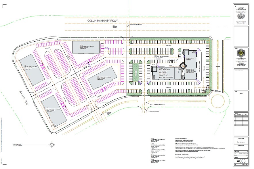 6751 Wellness Way, McKinney, TX à louer - Plan de site – Image 2 sur 3