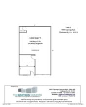 9907-9909 Canoga Ave, Chatsworth, CA à louer Plan d’étage– Image 2 sur 2