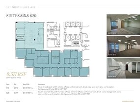 301 N Lake Ave, Pasadena, CA à louer Plan d’étage– Image 1 sur 4
