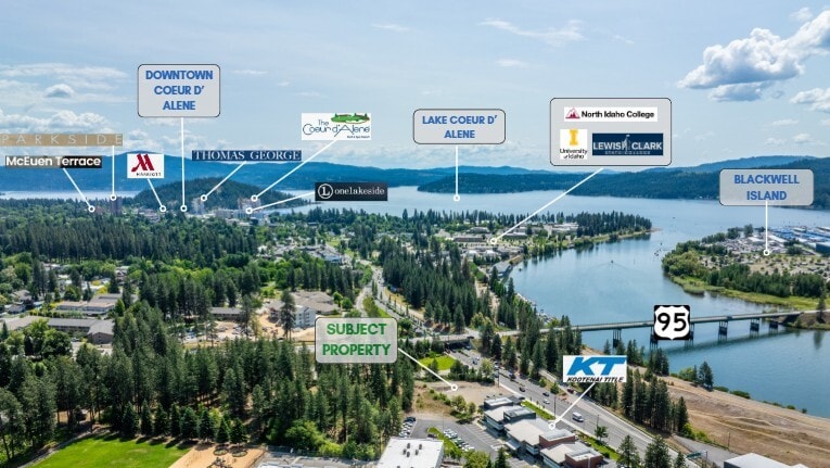 1400 N Northwest Blvd, Coeur d'Alene, ID à vendre - Aérien – Image 1 sur 12