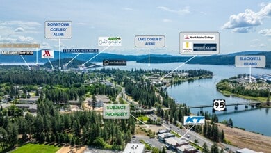1400 N Northwest Blvd, Coeur d'Alene, ID - VUE AÉRIENNE vue de carte