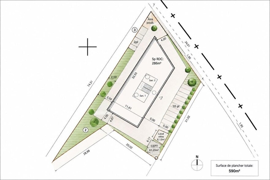 Industriel/Logistique dans Toulouse à louer - Plan de site – Image 2 sur 2