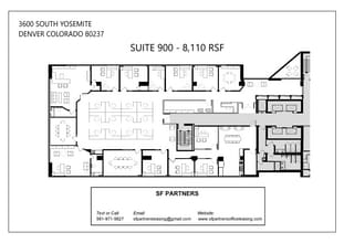 3600 S Yosemite St, Denver, CO à louer Plan d’étage– Image 1 sur 2
