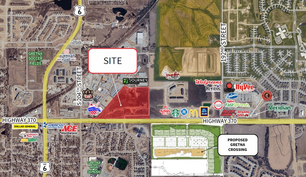 200th Street & Highway 370, Gretna, NE à vendre - Photo principale – Image 1 sur 1