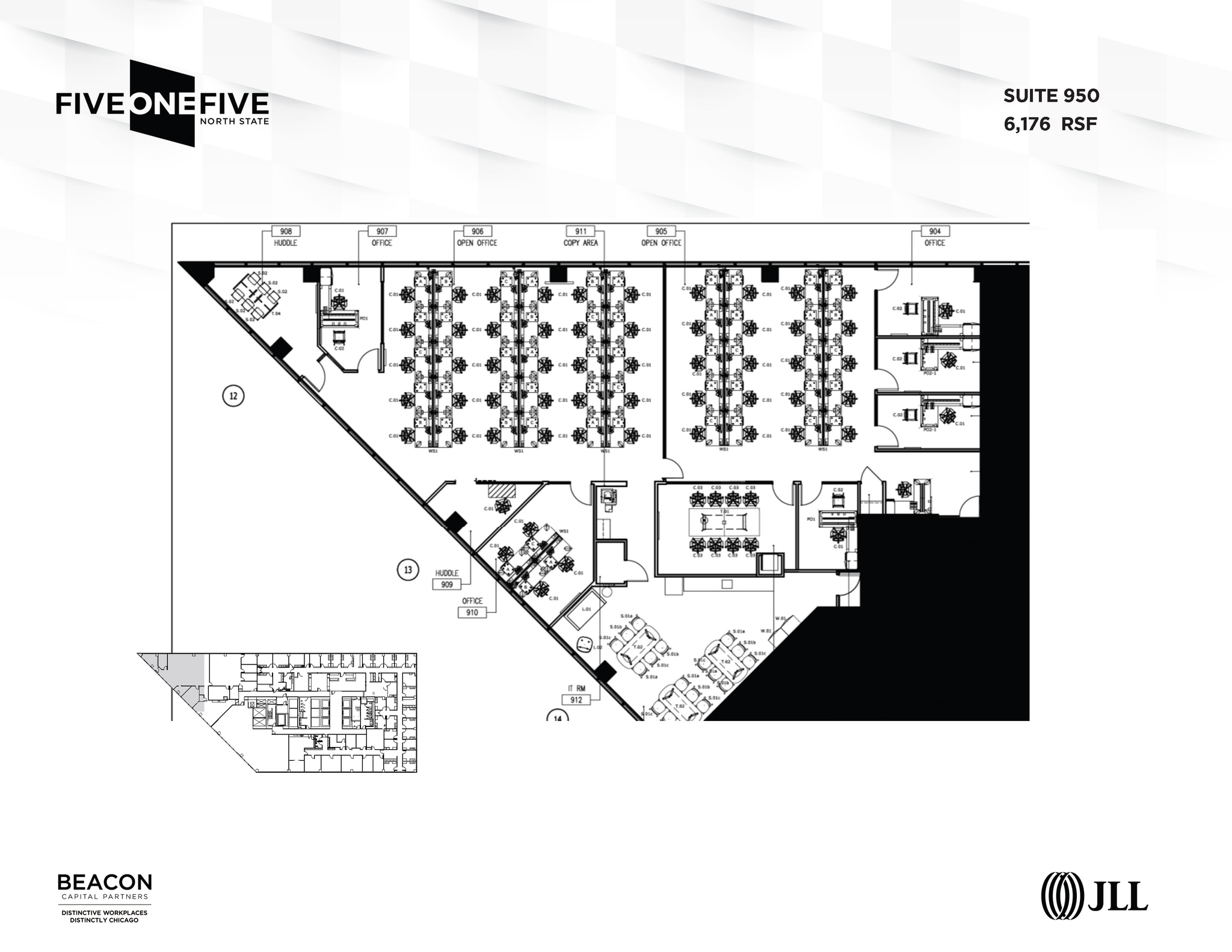 515 N State St, Chicago, IL à louer Plan d’étage– Image 1 sur 1