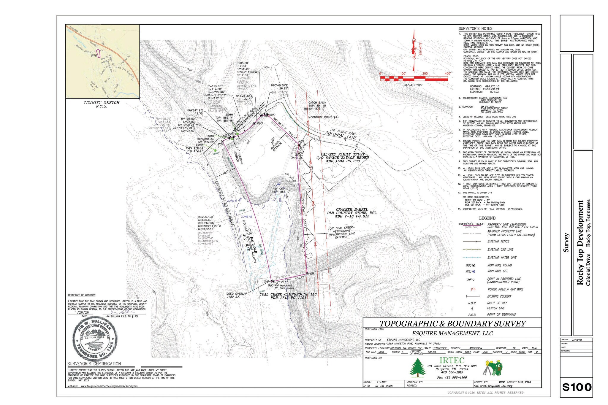 Colonial Ln, Rocky Top, TN à louer Plan cadastral– Image 1 sur 51