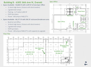 6305 36th Ave W, Everett, WA à louer Plan d’étage type– Image 2 sur 2