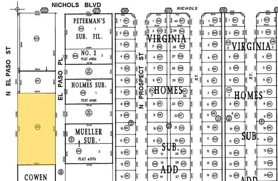 3320-3333 N El Paso St, Colorado Springs, CO à louer - Plan cadastral – Image 2 sur 32