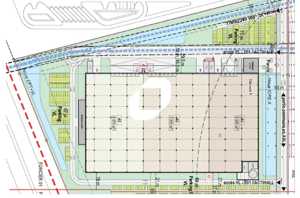 1 Place Des Confreres, Lieusaint à vendre Plan de site– Image 1 sur 2