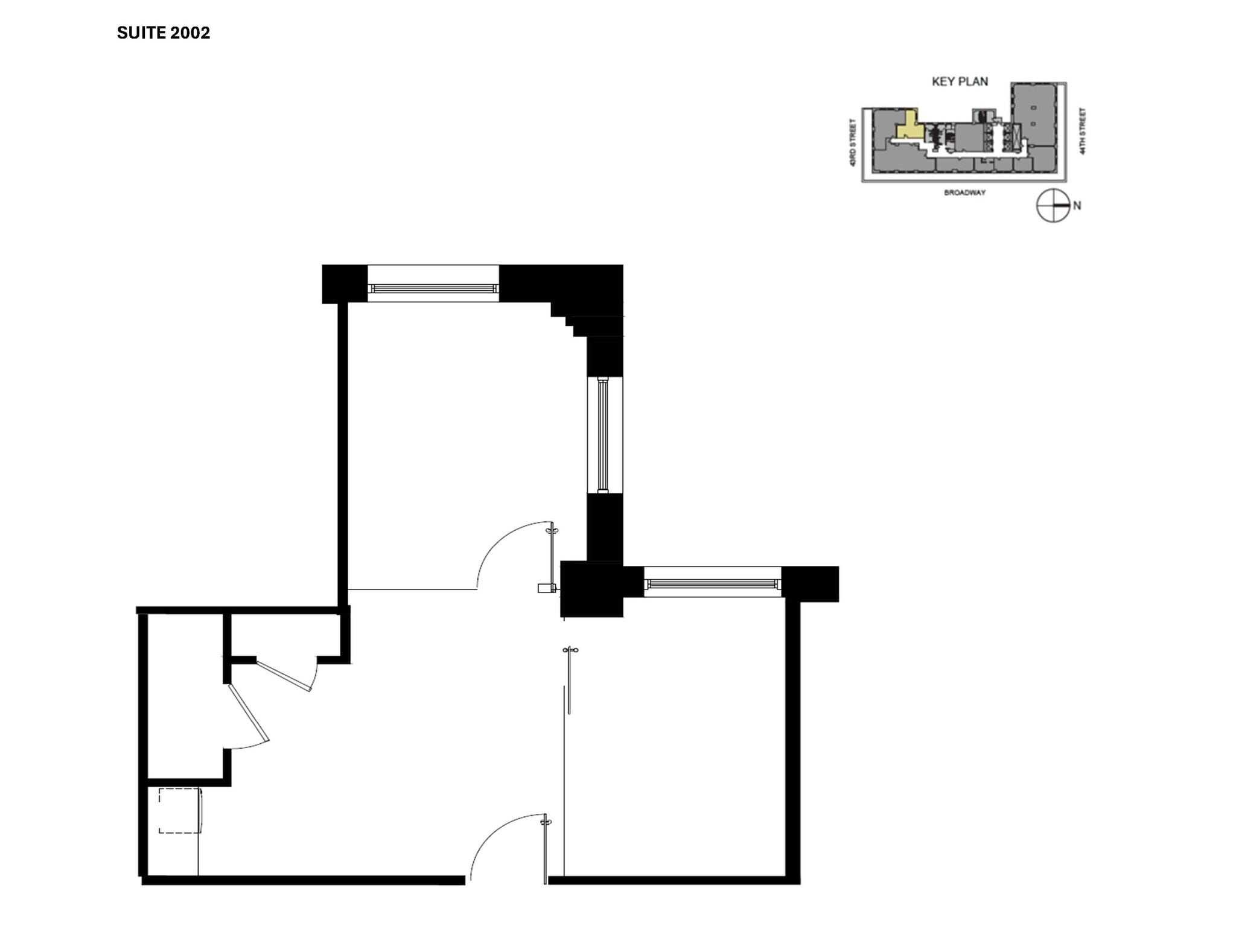 1501 Broadway, New York, NY à louer Plan d’étage– Image 1 sur 1