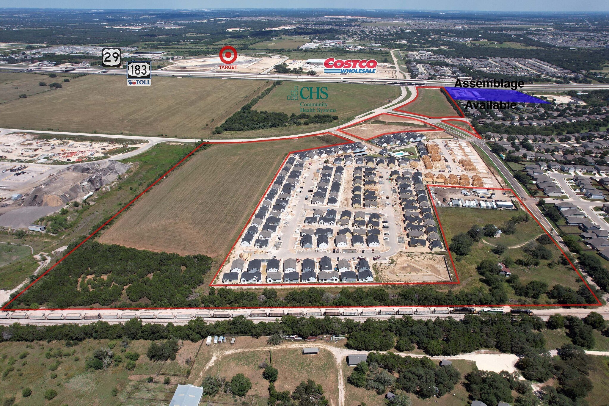 HWY 183, Liberty Hill, TX à vendre Aérien– Image 1 sur 9