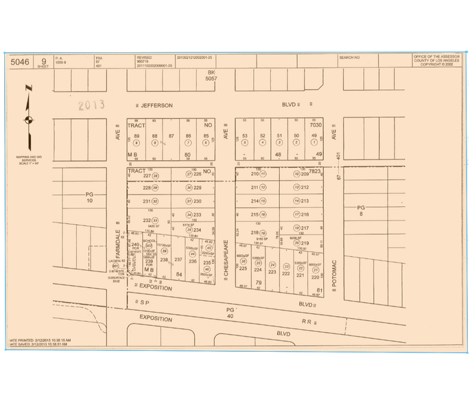 4522 W Jefferson Blvd, Los Angeles, CA à vendre - Plan cadastral – Image 2 sur 10