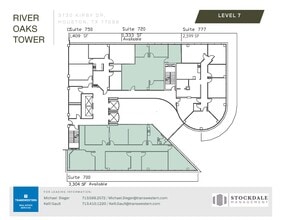 3730 Kirby Dr, Houston, TX à louer Plan d’étage– Image 1 sur 1
