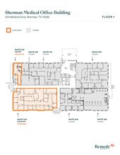204 Medical Dr, Sherman, TX à louer Plan d’étage– Image 1 sur 1