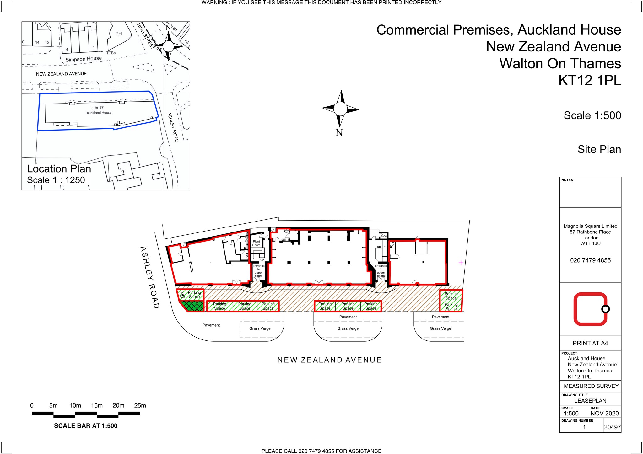 New Zealand Ave, Walton On Thames à louer Plan de site– Image 1 sur 1