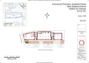 New Zealand Ave, Walton On Thames à louer Plan de site– Image 1 sur 1