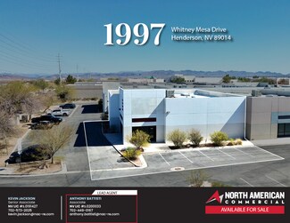 Plus de détails pour 1997 Whitney Mesa Dr, Henderson, NV - Industriel/Logistique à vendre