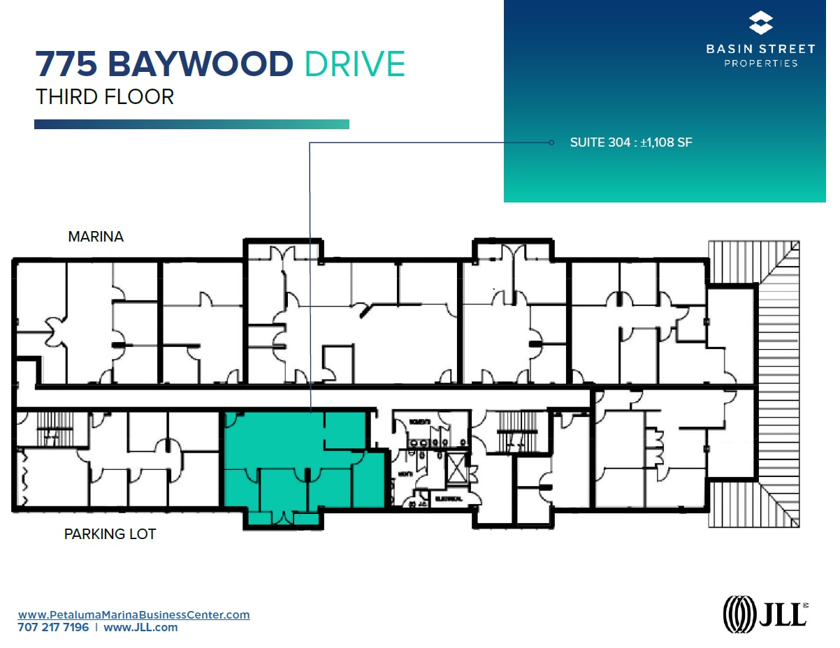 755-775 Baywood Dr, Petaluma, CA à louer Plan d’étage– Image 1 sur 1