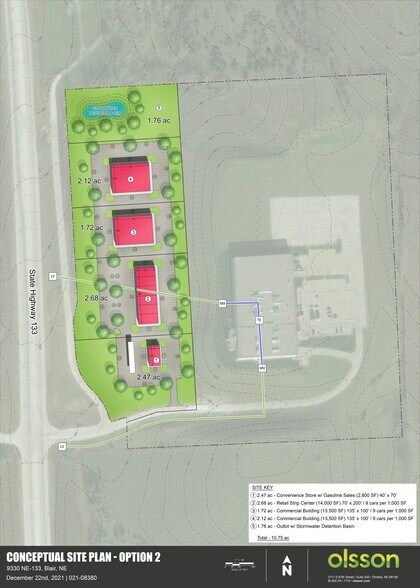 Hwy 133 & Hwy 30, Blair, NE à vendre - Plan de site – Image 3 sur 5