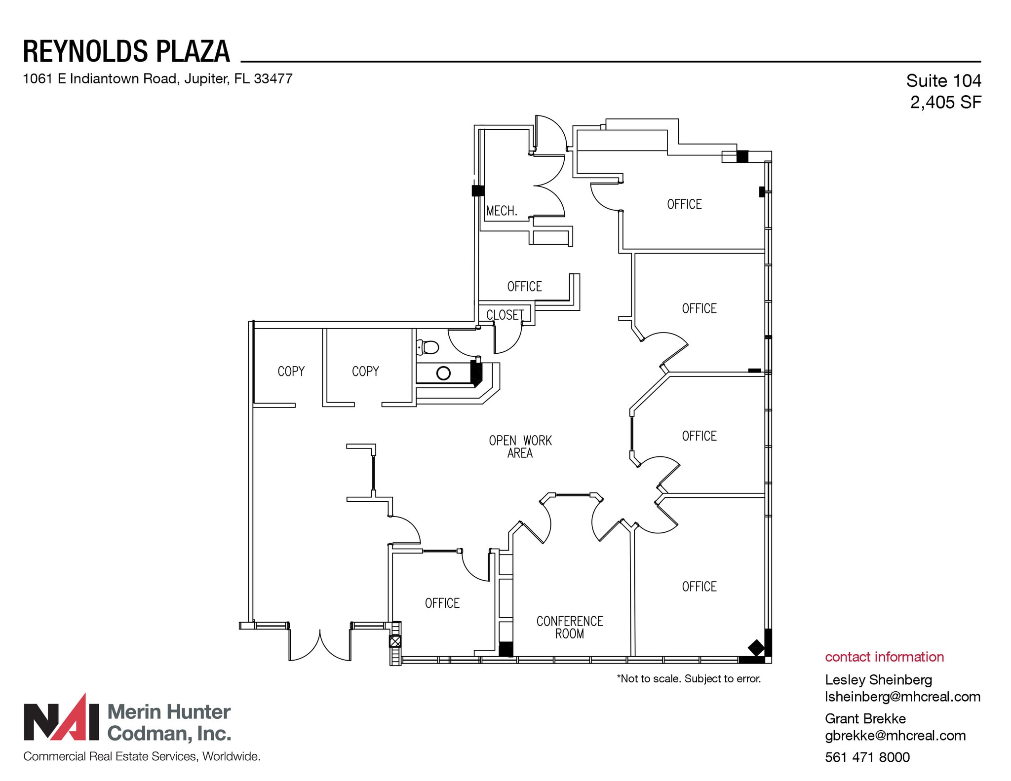 1061 E Indiantown Rd, Jupiter, FL à louer Plan d’étage– Image 1 sur 1