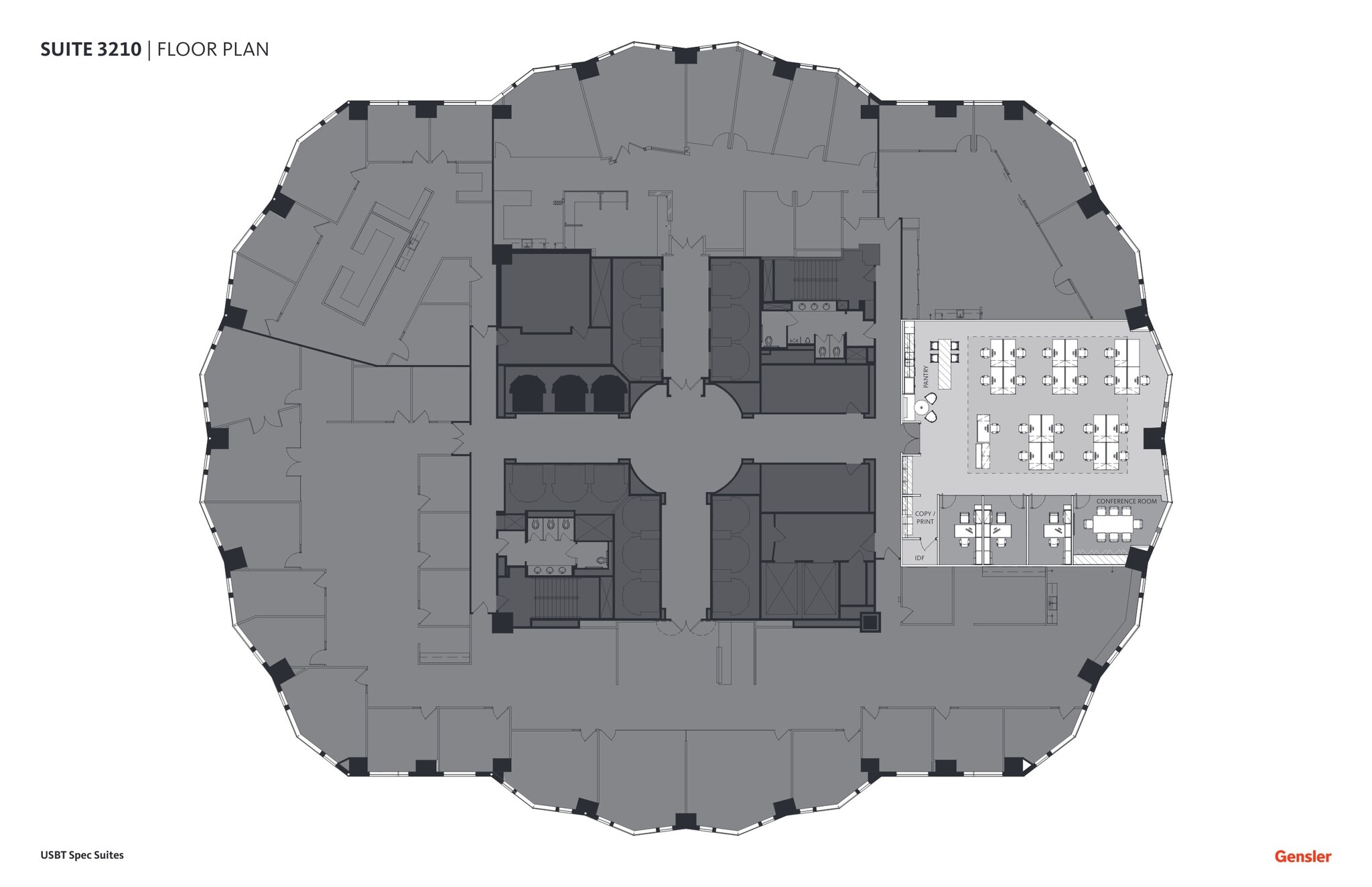 633 W 5th St, Los Angeles, CA à louer Plan d’étage– Image 1 sur 2
