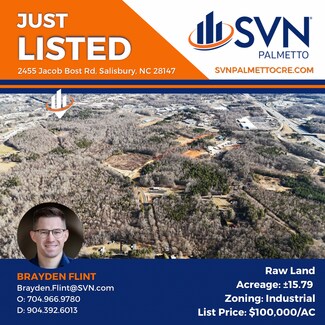 Plus de détails pour 2455 Jacob Bost Rd, Salisbury, NC - Terrain à vendre