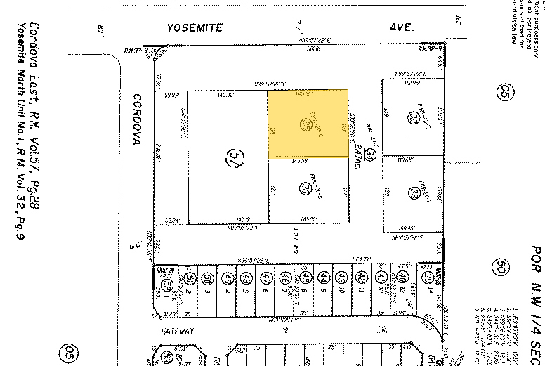 436 E Yosemite Ave, Merced, CA à vendre - Plan cadastral – Image 2 sur 35