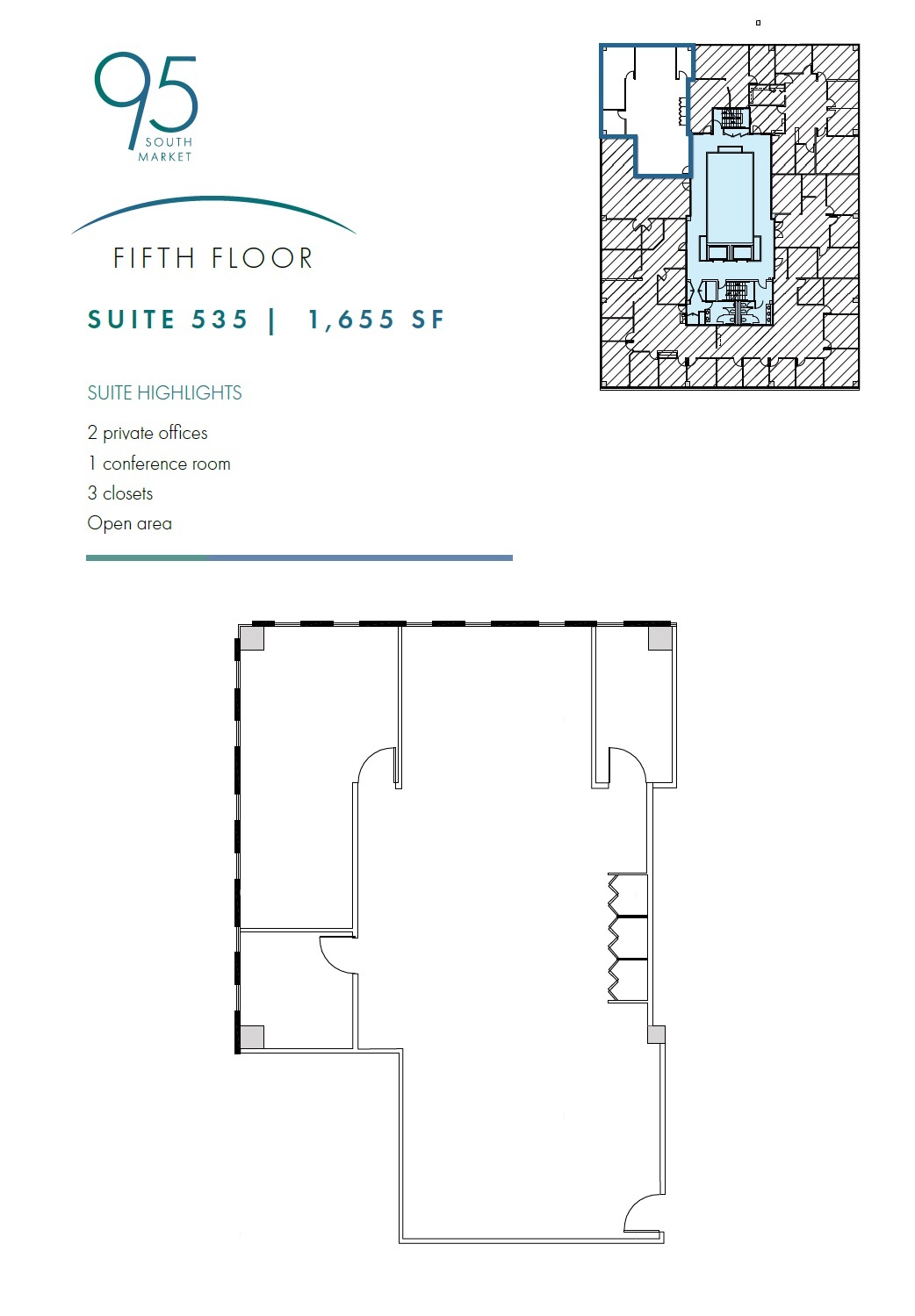 95 S Market St, San Jose, CA à louer Plan d’étage– Image 1 sur 1