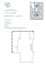 95 S Market St, San Jose, CA à louer Plan d’étage– Image 1 sur 1