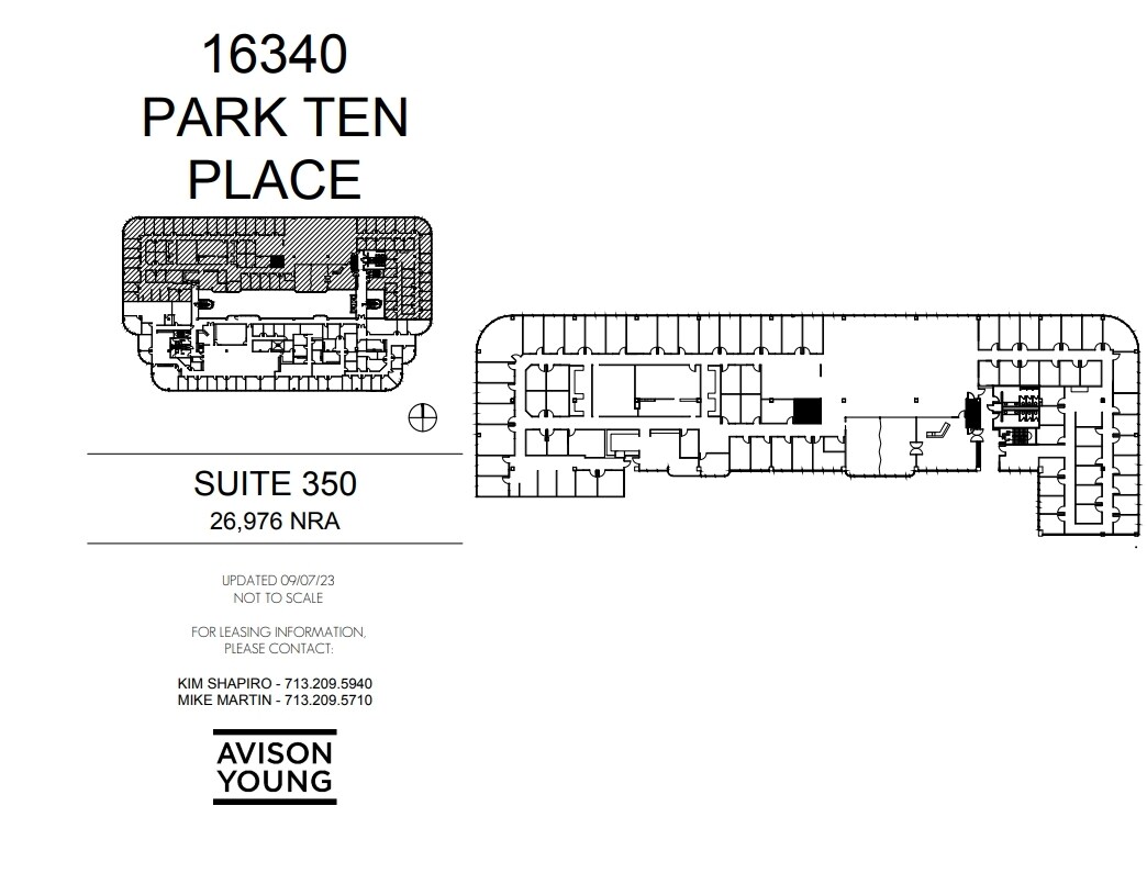 16340 Park Ten Place Dr, Houston, TX à louer Plan d’étage– Image 1 sur 1