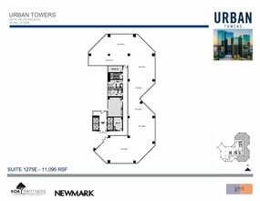222 W Las Colinas Blvd, Irving, TX à louer Plan d’étage– Image 1 sur 2
