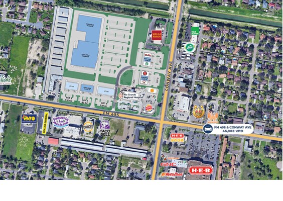 NWC FM 495 & Conway, Mission, TX à louer - Plan de site – Image 2 sur 3