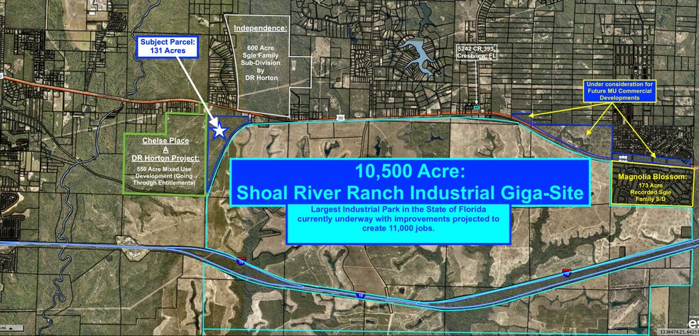 0 HWY 90 Hwy, Crestview, FL à vendre - Aérien – Image 2 sur 5