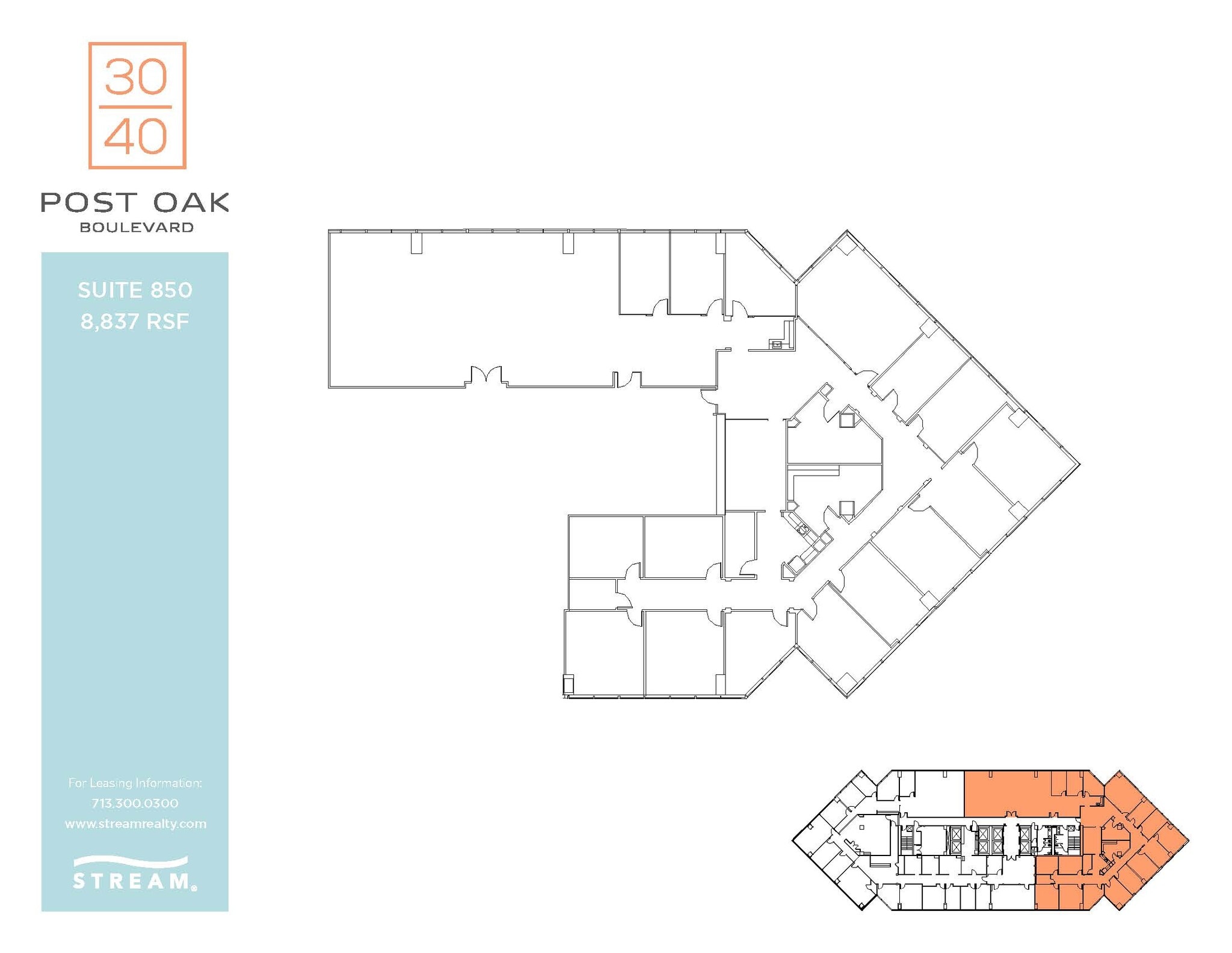 3040 Post Oak Blvd, Houston, TX à louer Plan d’étage– Image 1 sur 1