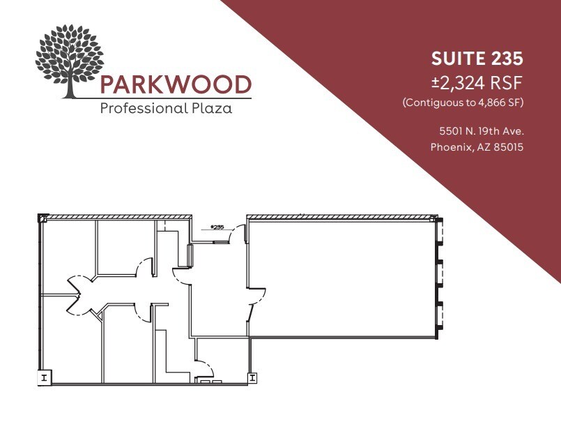5501 N 19th Ave, Phoenix, AZ à louer Plan d’étage– Image 1 sur 2