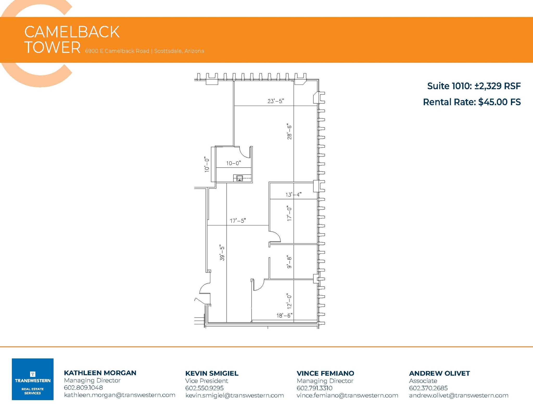 6900 E Camelback Rd, Scottsdale, AZ à louer Plan d’étage– Image 1 sur 1