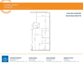 6900 E Camelback Rd, Scottsdale, AZ à louer Plan d’étage– Image 1 sur 1