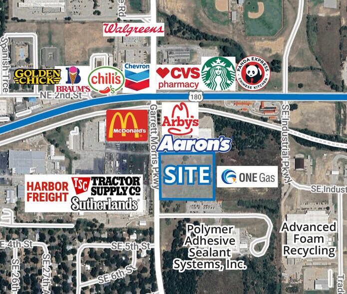 Garret Morris Pky/FM Rd 1821 & SE Industrial Pky, Mineral Wells, TX à vendre - Aérien – Image 1 sur 4