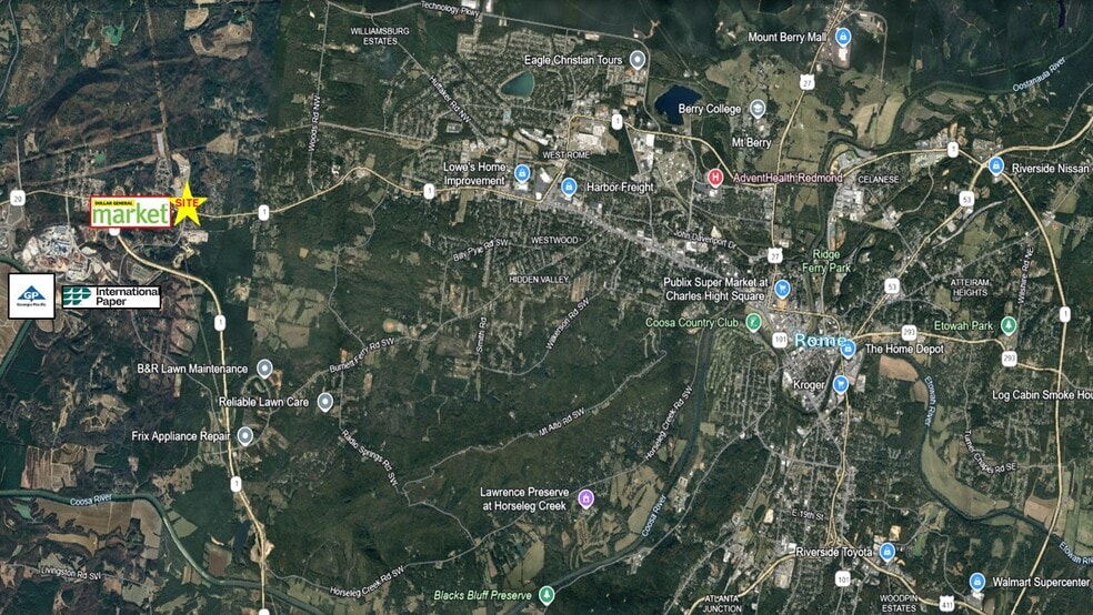 5 Turner Bend Rd SW, Rome, GA à vendre - Aérien – Image 2 sur 3